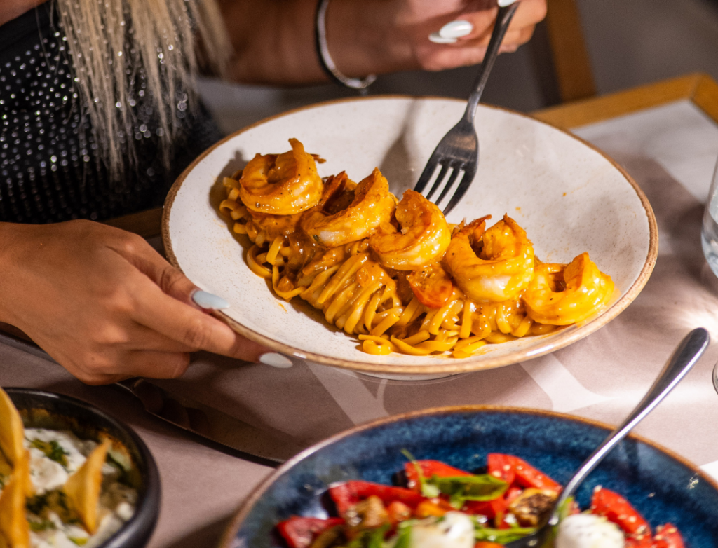 Shrimp pasta